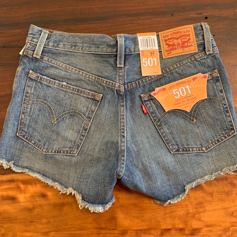 Levi’s High Rise 501 shorts - Roadside Blues